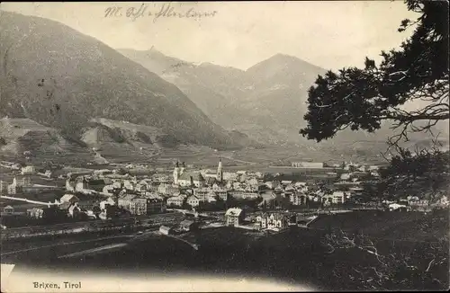 Ak Brixen Bressanone Südtirol, Talblick, Panorama