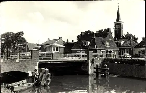 Ak Tjerkwerd Súdwest Fryslân Friesland Niederlande, Nieuwe Brug