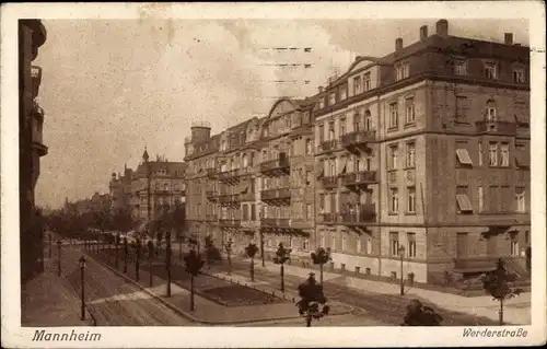 Ak Mannheim in Baden, Werderstraße