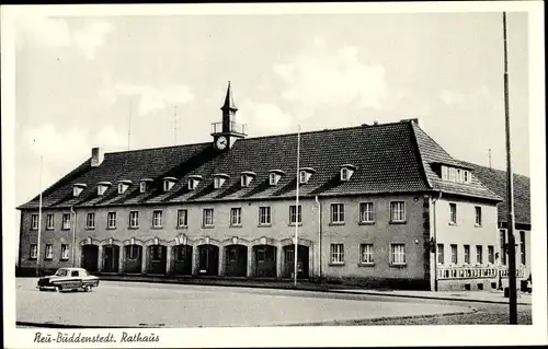 Ak Neu Büddenstedt Helmstedt in Niedersachsen, Rathaus