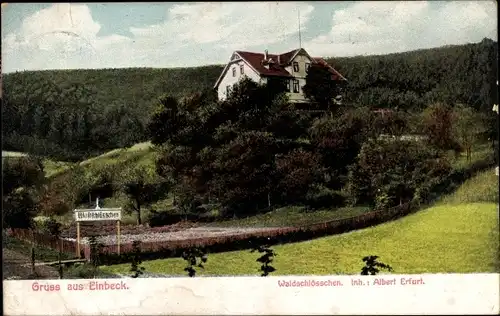 Ak Einbeck in Niedersachsen, Gasthaus Waldschlösschen, Albert Erfurt
