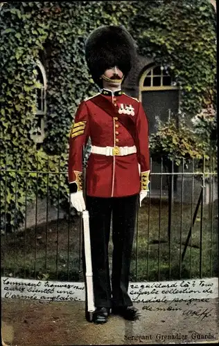 Ak Sergeant Grenadier Guards, britischer Soldat in Uniform