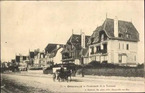 Ak Deauville Calvados, Promenade de la Terrasse