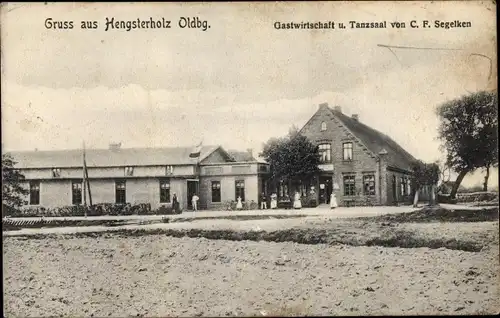 Ak Hengsterholz Ganderkesee in Oldenburg, Gastwirtschaft und Tanzsaal