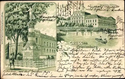 Litho Oranienburg in Brandenburg, Königliches Seminar, Denkmal