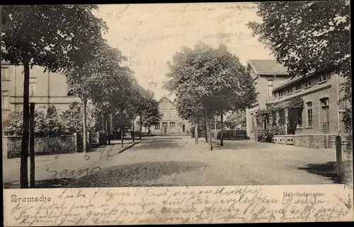 Ak Bramsche in Niedersachsen, Bahnhofstraße