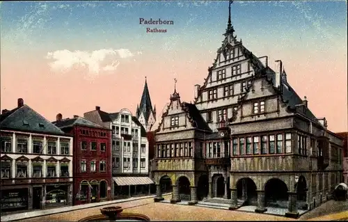 Ak Paderborn in Nordrhein Westfalen, Rathaus
