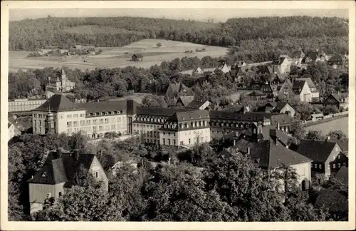 Ak Oberschlema Bad Schlema im Erzgebirge, Panorama vom Ort