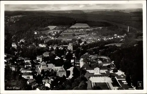 Ak Bad Elster im Vogtland, Fliegeraufnahme, Klinke Nr. 11477