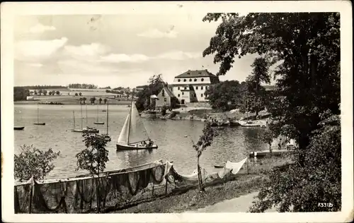 Ak Taltitz Oelsnitz im Vogtland, Jugendherberge, Pirker Talsperre