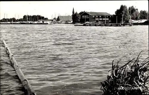 Ak Kudelstaart Aalsmeer Nordholland Niederlande, Wasserpartie, Häuser, Hafen