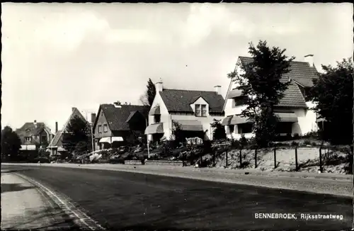 Ak Bennebroek Nordholland Niederlande, Rijksstraatweg