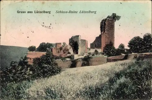 Ak Lutzelbourg Lützelburg Lothringen Moselle, Schlossruine