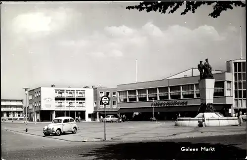 Ak Geleen Limburg Niederlande, Markt