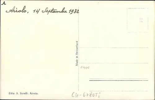 Ak Airolo Kanton Tessin Schweiz, Panorama