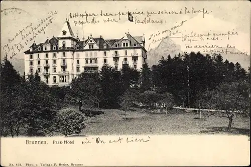 Ak Brunnen Kanton Schwyz Schweiz, Park Hotel