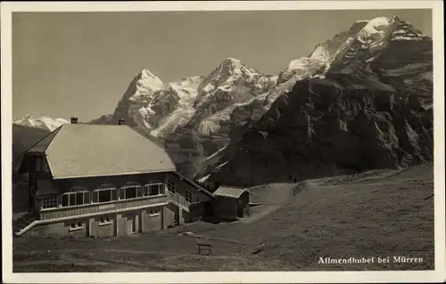 Ak Mürren Kanton Bern Schweiz, Almendhubel