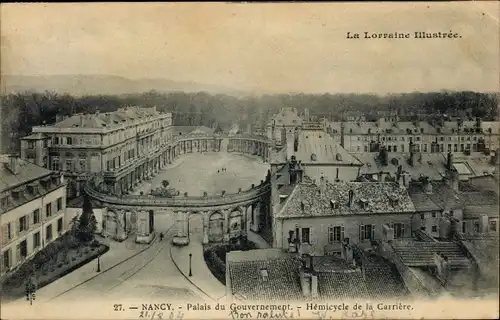 Ak Nancy Meurthe et Moselle, Palais du Gouvernement, Hémicycle de la Carrière