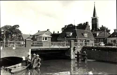 Ak Tjerkwerd Súdwest Fryslân Friesland Niederlande, Nieuwe Brug