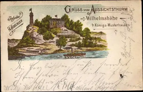 Litho Königs Wusterhausen in Brandenburg, Aussichtsturm Wilhelmshöhe