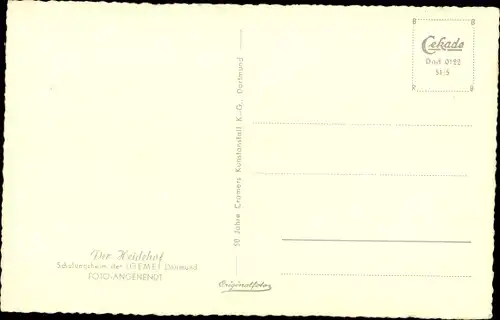 Ak Dortmund im Ruhrgebiet, Der Heidehof