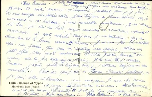 Ak Scenes et Types, Marabout dans l'Oasis, Maghreb