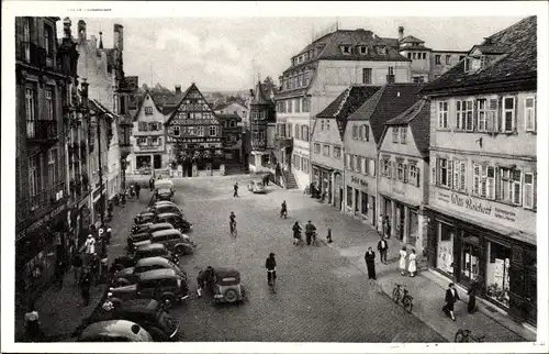 Ak Bad Kissingen Unterfranken Bayern, Marktplatz