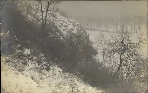 Foto Ak Hof an der Saale Oberfranken Bayern, Teilansicht Ort, Winter