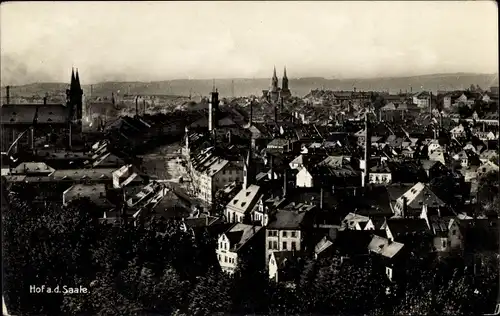 Ak Hof an der Saale Oberfranken Bayern, Panorama