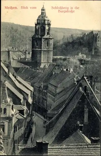 Ak Meißen an der Elbe, Schlossberg, Burgstraße