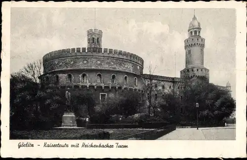 Ak Görlitz in der Lausitz, Kaisertrutz und Reichenbacher Turm