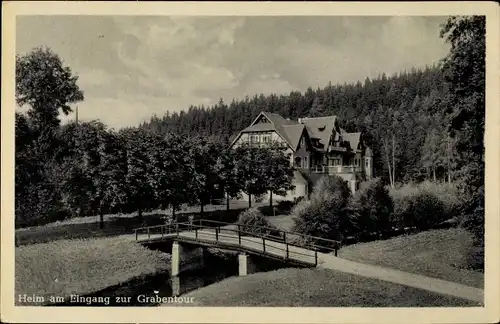 Ak Krummenhennersdorf Halsbrücke in Sachsen, Kirchliches Rüstzeitenheim der Inneren Mission