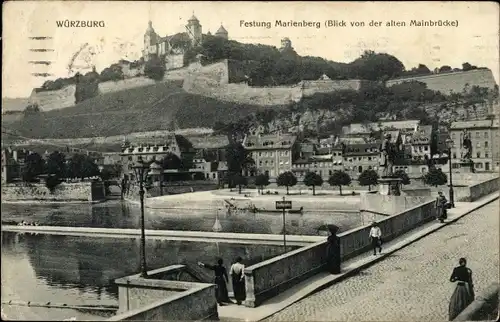Ak Würzburg am Main Unterfranken, Festung Marienberg