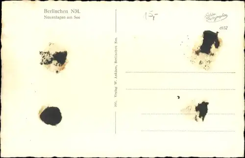 Ak Barlinek Berlinchen Neumark Ostbrandenburg, Neuanlagen am See