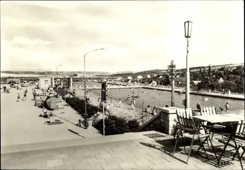 Ak Nebra an der Unstrut, Terrassenbad