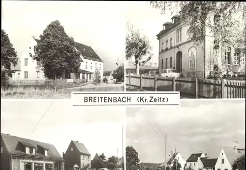 Ak Breitenbach Wetterzeube im Burgenlandkreis, Gaststätte, Touristenstation, Landwarenhaus, Anger