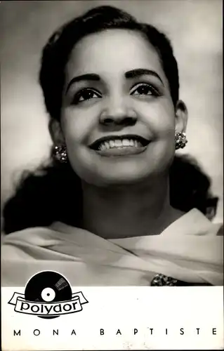 Ak Sängerin Mona Baptiste, Portrait, Polydor Schallplatten