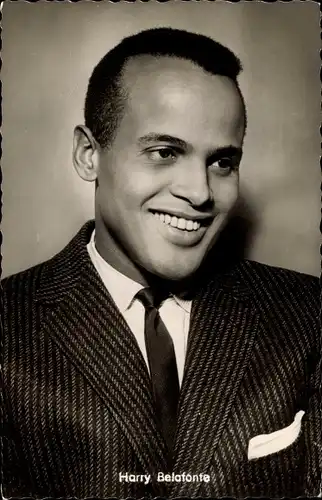Ak Sänger Harry Belafonte, Portrait