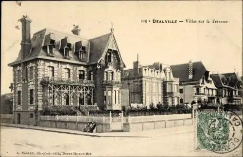 Ak Deauville en Calvados, Villas sur la Terrasse