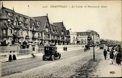 Ak Deauville Calvados, Le Casino, Normandy Hotel