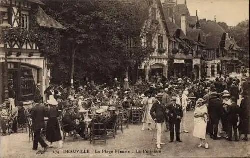 Ak Deauville Plage Fleurie Calvados, La Potiniere