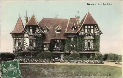 Ak Deauville Calvados, la Hutte