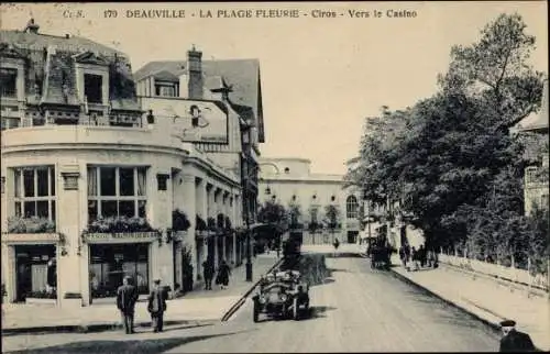 Ak Deauville Calvados, Ciros, vers le Casino