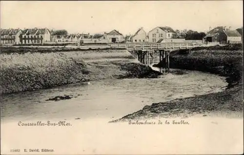 Ak Courseulles sur Mer Calvados, embouchure de la Seulles