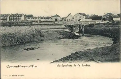 Ak Courseulles sur Mer Calvados, embouchure de la Seulles