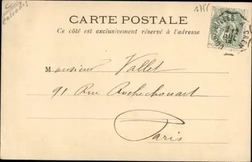 Ak Courseulles sur Mer Calvados, Place de la Mairie