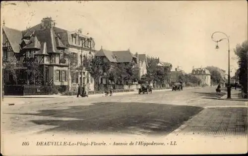 Ak Deauville Calvados, Avenue de l' Hippodrome