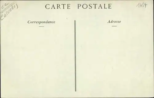 Ak Cabourg Calvados, le Grand Hotel, vue prise du la Rue de la Mer