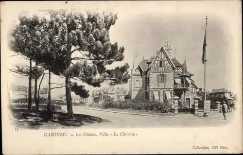 Ak Cabourg Calvados, les Chalets, Villa La Chimère