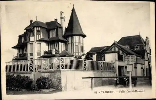 Ak Cabourg Calvados, Villa Cadet-Roussel